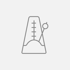 Metronome line icon.