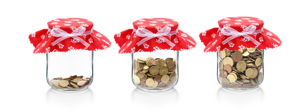 Geld in Eckgl&auml;sern