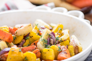 Roasted root vegetables