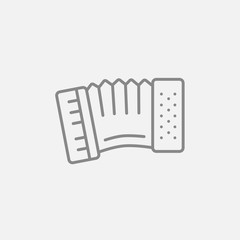 Accordion line icon.