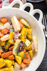 Roasted root vegetables