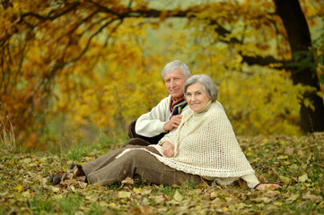 Fototapeta premium Happy elderly couple