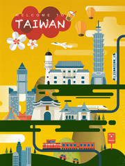 Taiwan travel poster design