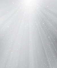 Vector gray background with lights and stars.