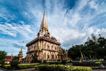 Holy pagoda in chalong temple