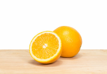 orange fruit on wooden background