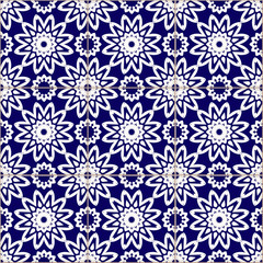 Seamless patchwork pattern, tiles, ornaments