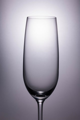 Empty champagne glass