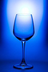 Empty wine glass