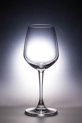Empty wine glass