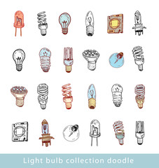 Fluorescent Light Bulb icon - vector illustration