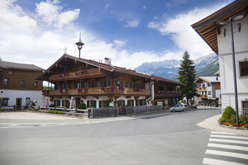 Obraz premium Ellmau, góra Wilder Kaiser, Tyrol, Austria