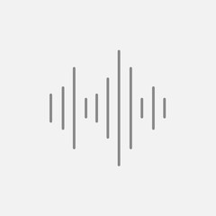 Equalizer line icon.