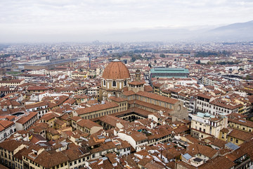 Fototapeta na wymiar Vistas de la hermosa ciudad de Florencia en Italia