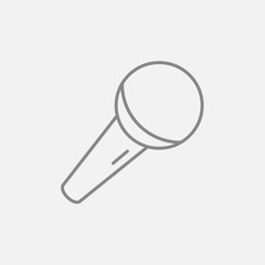 Microphone line icon.