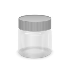 blank translucent canister
