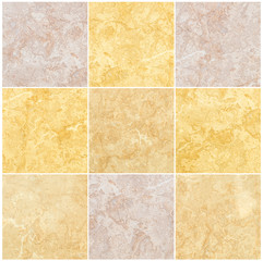 Group of closeup surface marble floor texture background