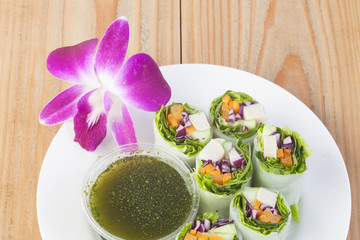 Vegetable snacks menu