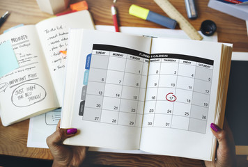 Calender Planner Organization Management Remind Concept