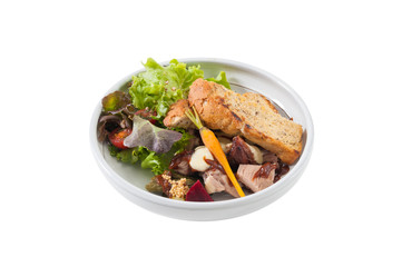 Modern style salad
