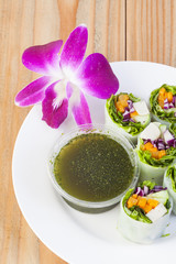 Vegetable snacks menu