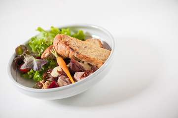 Modern style salad