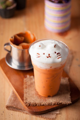 Iced Thai milk tea