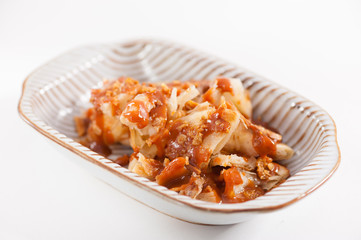 Roti with Thai tea sauce