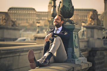 Fototapeta premium Relaxed manager