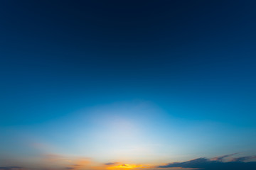 Beautiful blue sky in the morning