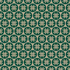 Seamless Pattern Brown Paper Abstract Stars Dark Green © Jan Engel