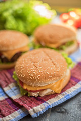 home made burgers