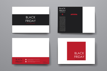 Set of modern design banner template in sale style