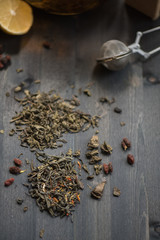 berries  tea composition