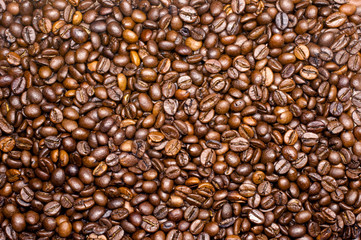 Roasted coffee background