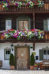 Fototapeta na wymiar Vintage facades from Tirol, Austria