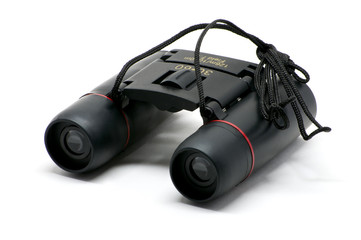 Isolated black binoculars