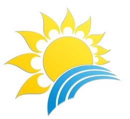 Fototapeta na wymiar sun Logo.