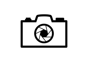 Camera icon on white background