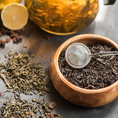 berries  tea composition