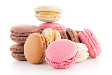 Colorful French Macarons