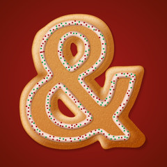 Christmas  cookies  numbers. Vector illustration