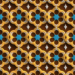 Plastic background tiles