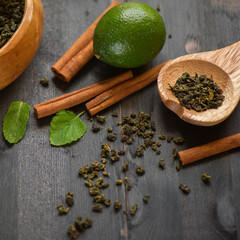 berries  tea composition