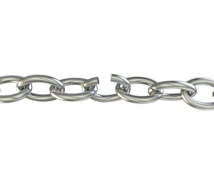 Obraz premium Ring chain exploded due to the high voltage