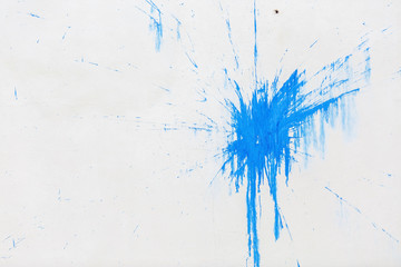 Blue blot on the wall
