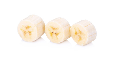 bananas on the white background