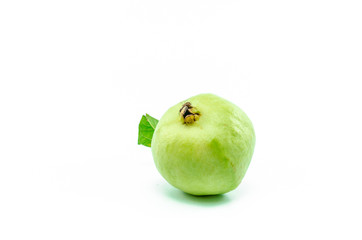 Fresh guava fruit isolated on white background