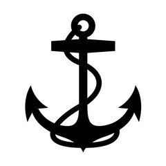 Black Anchor isolate