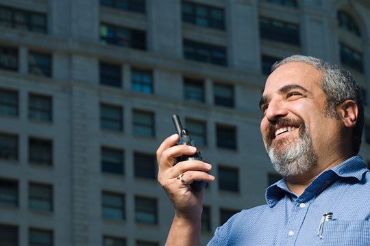 Man With Walkie Talkie